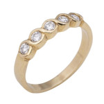 Gouden ring met briljant 